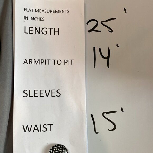 Metallic Black Tank Top Size Small - Picture 12 of 12